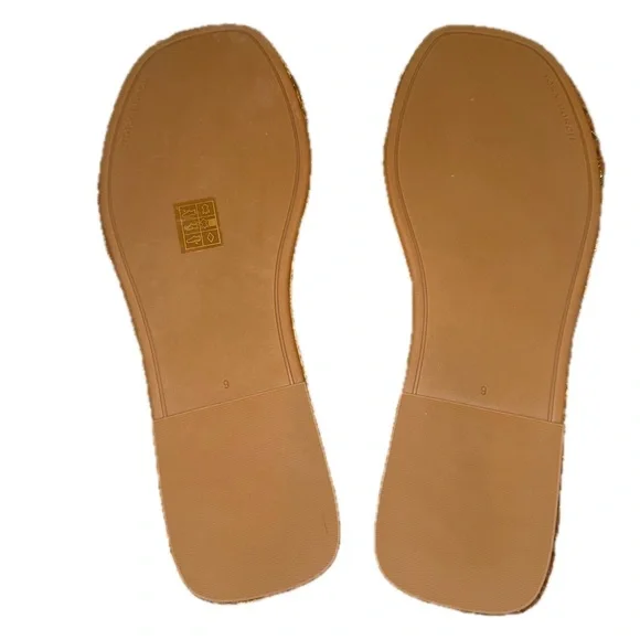 Tory Burch Metallic Gold Fringe Sandals - Picture 10 of 10